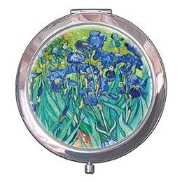 Vreckové zrkadlo Irises Vincent Van Gogh, 7x11 cm