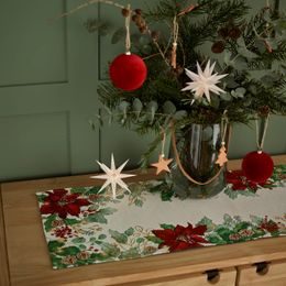 Behúň na stôl Crimson 20x160 cm vianočná hviezda, Sander