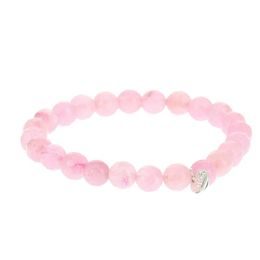 Náramek s přírodními kameny Baby růžová 6-8mm 1ks, 18 cm