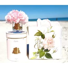 Dárková krabička na svícen bílá, 9,4x9,4x9,8 cm