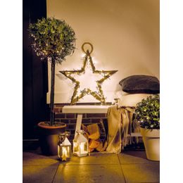 Vánoční světelný věnec zlatý 720 LED, 60 cm