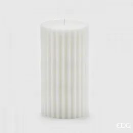 Rustikálnych vonná sviečka bavlna biela, 20x10 cm