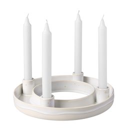 Winter Glow adventní svícen na čtyři svíčky 26x26x5,5 cm, Villeroy & Boch