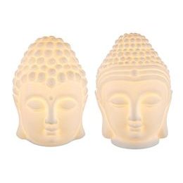 Keramická dekorácia Budha s LED osvetlením 1ks, 10x11x14 cm