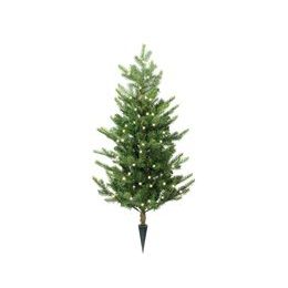 Vánoční strom na zapíchnutí do květináče s osvětlením, 90x60 cm