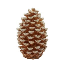 Vánoční dekorace šiška zlatá s flitry, 40x25 cm