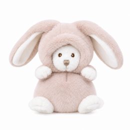 Plyšový medvídek Ziggy Pastelle zajíček světle růžový, 15 cm