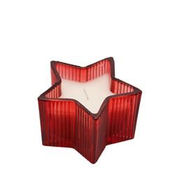 Vonná dekorativní svíčka hvězda červená, 6,5 x 10,5 cm