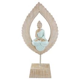 Dekorace Buddha Meditation v listu na klínku, 6,5x15,5x31,5 cm
