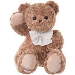 Plyšový medvídek Wilhelm s mašlí hnědý, 65 cm