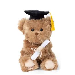 Plyšový medvídek Graduate hnědý, 25 cm