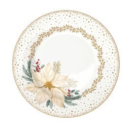 Vianočný dezertný tanier White Elegance 19 cm, Easy Life