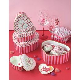 Porcelánová dóza na šperky ve tvaru srdcem Cuoricini 12x6 cm, Easy Life