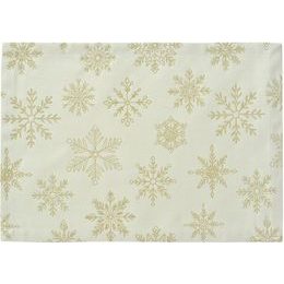 Vianočné prestieranie Cristallo Luce bielo-zlaté 35x50 cm, Sander