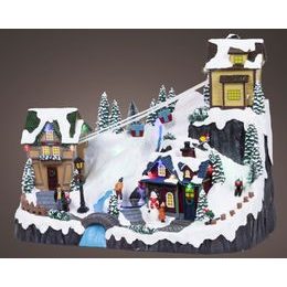 Vánoční dekorace adventní kalendář auto, 10,5x30x17 cm