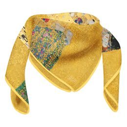 Hedvábný šátek The Kiss 90x90cm, Gustav Klimt