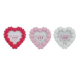 Fotorámeček ve tvaru srdíčka 1ks Cuoricini 13x13 cm, Easy Life