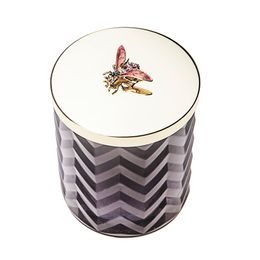 Côte Noire - Herringbone svíčka Tiffany Blue & Gold s šátkem, Perská limetka