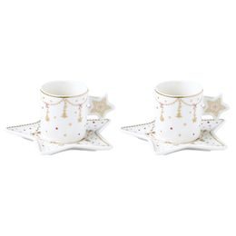 Vánoční sada šálků na espresso Christmas Lights 80ml, Easy Life