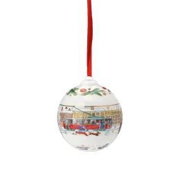 Porcelánová ozdoba na stromček guľa, Christmas Sounds, Ø 6 cm, Rosenthal