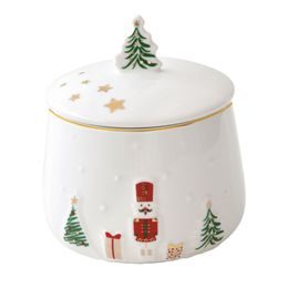 Vianočná porcelánová cukornička Let it Snow 9x11,5cm, Easy Life