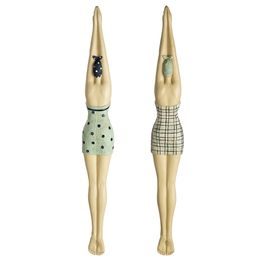 Dekorace na zeď figura plavkyně Swim 1ks, 5x7,5x63 cm