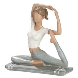 Dekorace figura žena jogínka Hannah, 5,5x14x14 cm