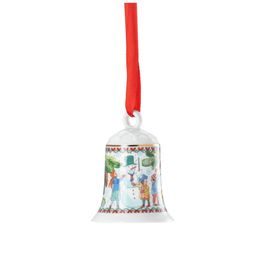Vánoční porcelánová ozdoba na stromeček Zvonek Vánoční radovánky 7 cm, Rosenthal