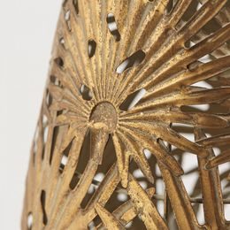 Kovová lucerna Inox zlatá, 47 cm