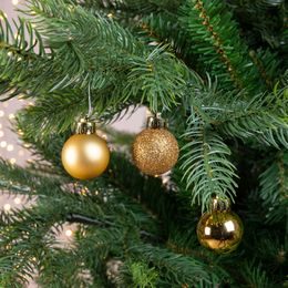 Vianočná plastová ozdoba šiška 1ks, 5x9 cm