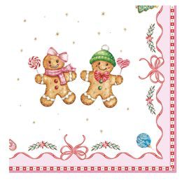 Vánoční papírové ubrousky Sweet Christmas 33x33cm, Easy Life