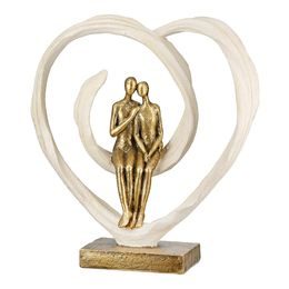 Dekorace zamilovaný pár Passion v srdci, 7x24,5x25 cm