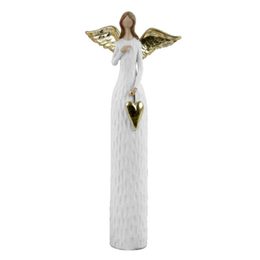 Anděl se zlatými křídly, 9x6x16 cm