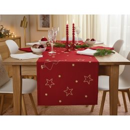 Běhoun na stůl venkovní Bistro Savona 50x140cm, modro-zelený