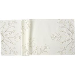 Vianočný behúň na stôl Flake biely 50x150cm, Sander