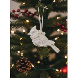 Vianočná keramická ozdoba hviezda/vločka 1ks, 1x8x8 cm