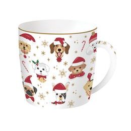 Vánoční porcelánový hrnek Christmas Friends Dogs 350ml, Easy Life