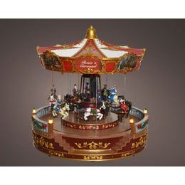 Vianočná dekorácia domček so stromom s LED osvetlením, 4,2x23x30 cm