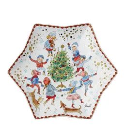 Vánoční talíř ve tvaru hvězdy, Christmas Sounds, Ø 24 cm, Rosenthal