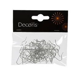 Vánoční kovové háčky na ozdoby 50ks