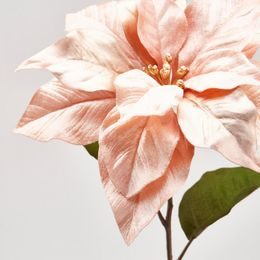 Umělá květina vánoční hvězda růžová, 71 cm