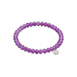 Náramek se skleněnými krystaly krémový 3-8mm 1ks, 18 cm