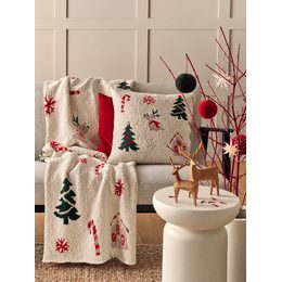 Vianočný gobelínový košík na pečivo Xmas Decor 10x18 cm, Sander