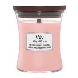 WoodWick - Pressed Blooms & Patchouli váza střední 275g