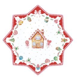 Vánoční podnos na dort hvězda Sweet Christmas 32cm, Easy Life