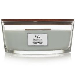WoodWick - Lavender & Cedar, svíčka loď 453.6 g