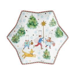 Vánoční talíř hvězda na cukroví Vánoční radovánky 2025 Ø 24 cm, Rosenthal