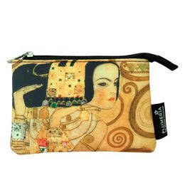 Dámska peňaženka na mince The Expectation Gustav Klimt, 12x8 cm
