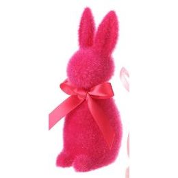 Velikonoční dekorace zaječice/zajíc v oblečení 1ks, 4x4x21,5 cm