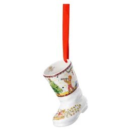 Vánoční porcelánová ozdoba na stromeček bota Christmas Lights 7,5 cm, Rosenthal